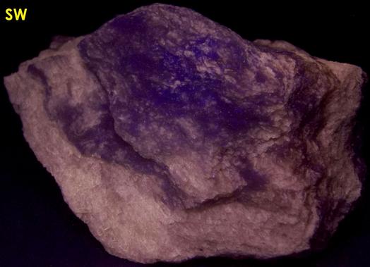 fluorescent and triboluminescent TREMOLITE - International Talc Company Mine No. 8 (Reynolds Mine), Talcville, St. Lawrence County, New York, USA