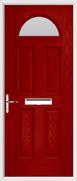 4 Panel 1 Arch Composite Door obscure glass