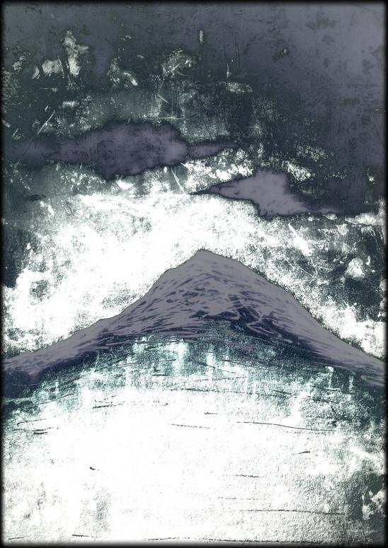 Rain Clouds Hand-painted canvas, scanned and converted to digitally enhanced still by Orfhlaith Egan. Galway and Berlin, October 2022.