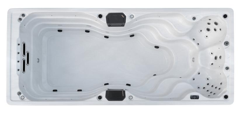 Ottawa swim spa with powerful swim jets and fitness zone