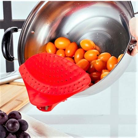 Clip Drainer in Pakistan Colander for Kitchen Pan Pot Bowl Rice Pasta Wash or Prevents Spilling Over
