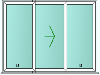 3 pane patio doors