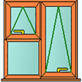 Style 35 oak window