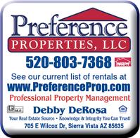 Real Estate Press, Southern Arizona, Preference Properties LLC