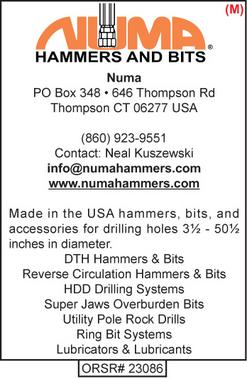 Drilling Tools, Numa Hammers