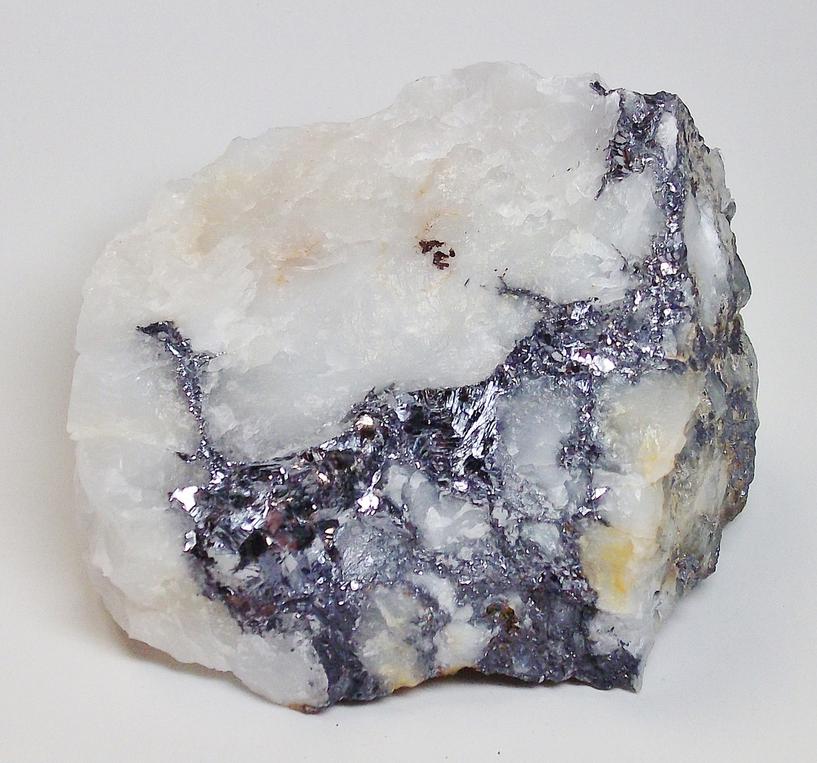 Galena in Quartz - Unnamed Quartz prospect, Baltimore Co., Maryland