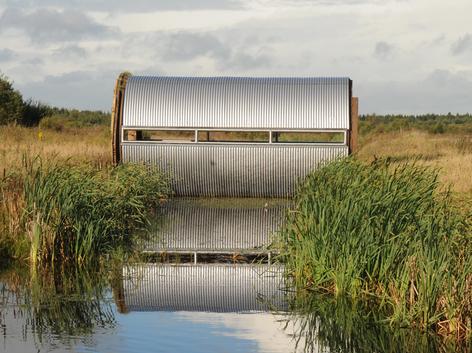 Tippler Bridge by Kevin O'Dwyer incorporates a recycled/repurposed Tippler from the Ferbane power plant