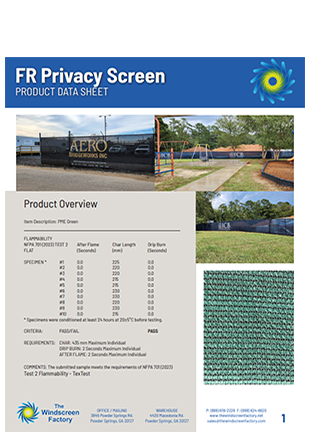 FR Privacy Screen Spec Sheet