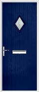 Cottage Diamond Composite Door bullseye glass