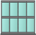 Style 81 anthracite grey window
