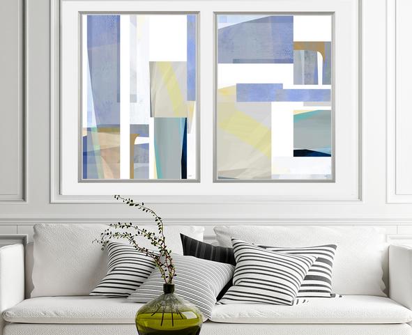 Geometric Art, #abstract art, #geometric, #blue art, #wallart, #design, #dubois art, #modern Art