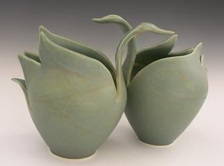 Unique Contemporary Pottery Includes Heart Chakra And Ikebana Vases