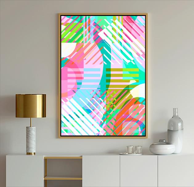 multi-color abstract art - Dubois Art