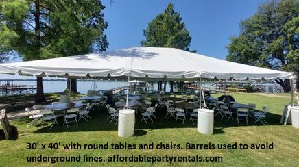 30 x 40 event rental tent