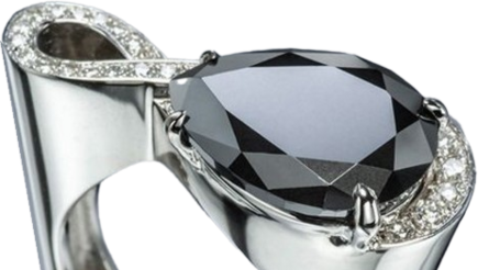 Alien Design Geometric High Carbon Quality Zircon Diamond Ring Micro-inlaid