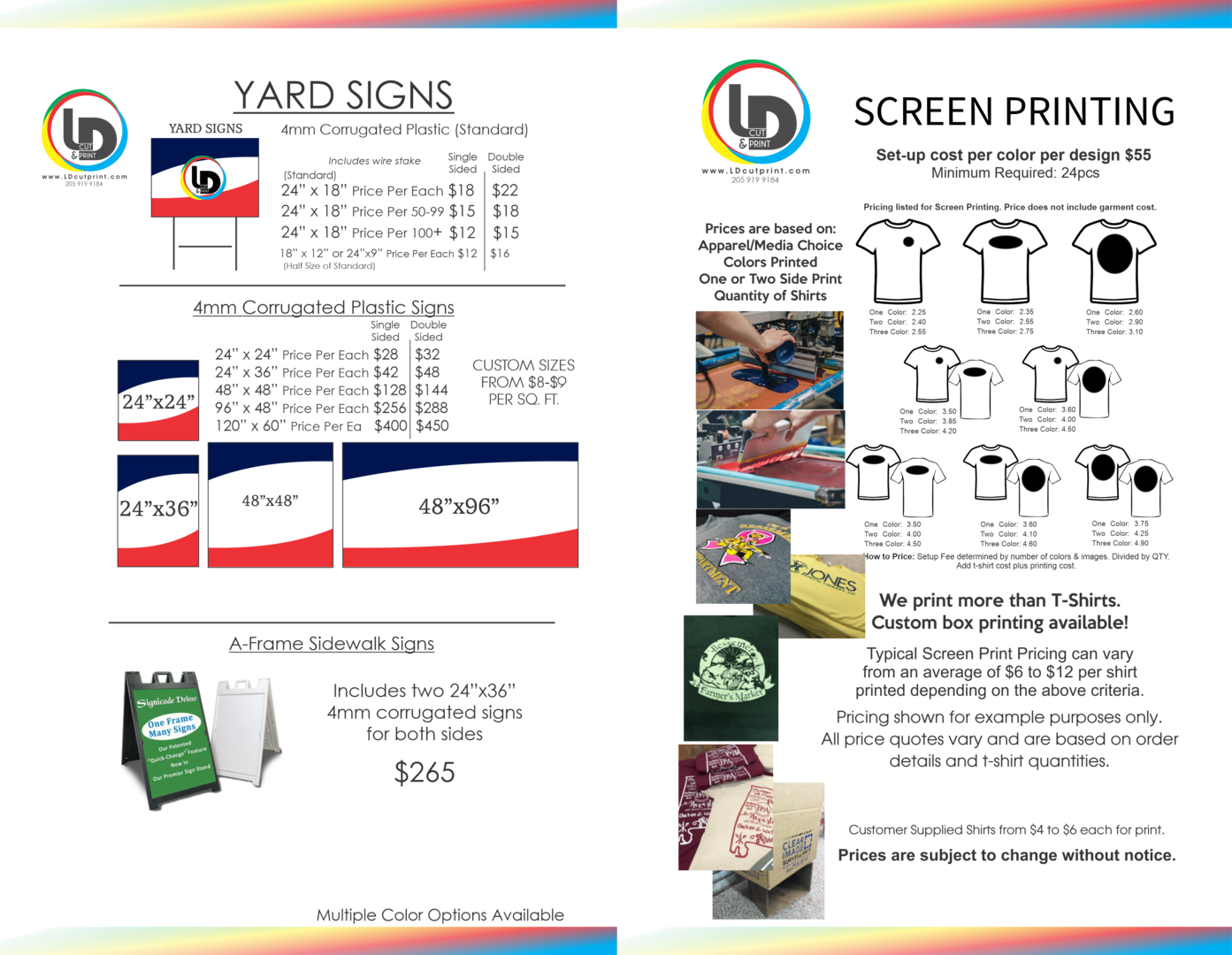 Price Brochure