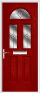 2 Panel 2 Square 1 Arch Composite Door fusion glass