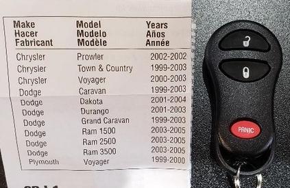 Chrysler Remote Fob options