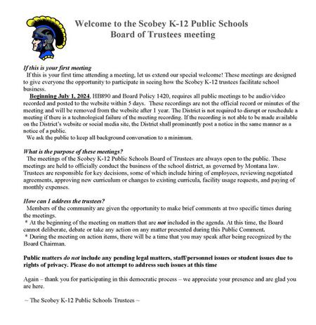 Rules of the meeting image