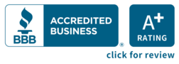 Better Business Bureau A + Accreditation Seal