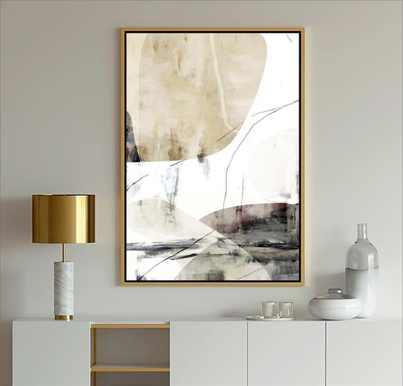 Beige and white abstract art, #abstract art, #dubois art