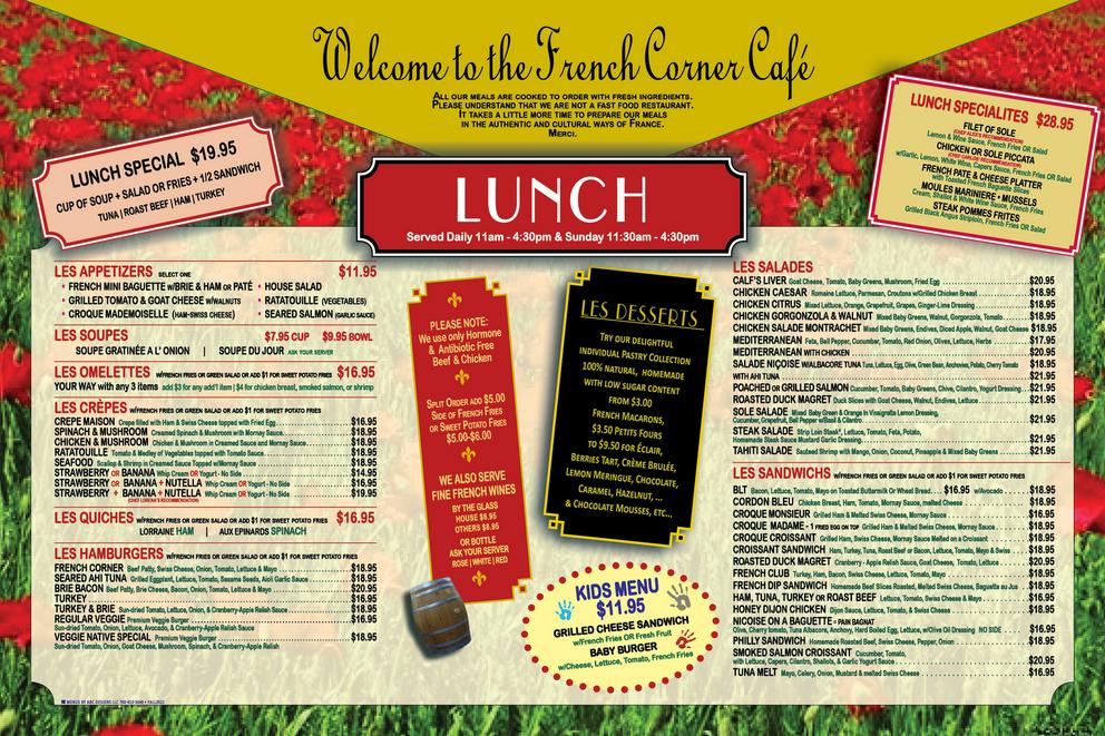 French Corner Lunch