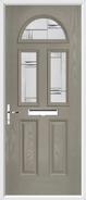 2 Panel 2 Square 1 Arch Composite Door regal corenet glass