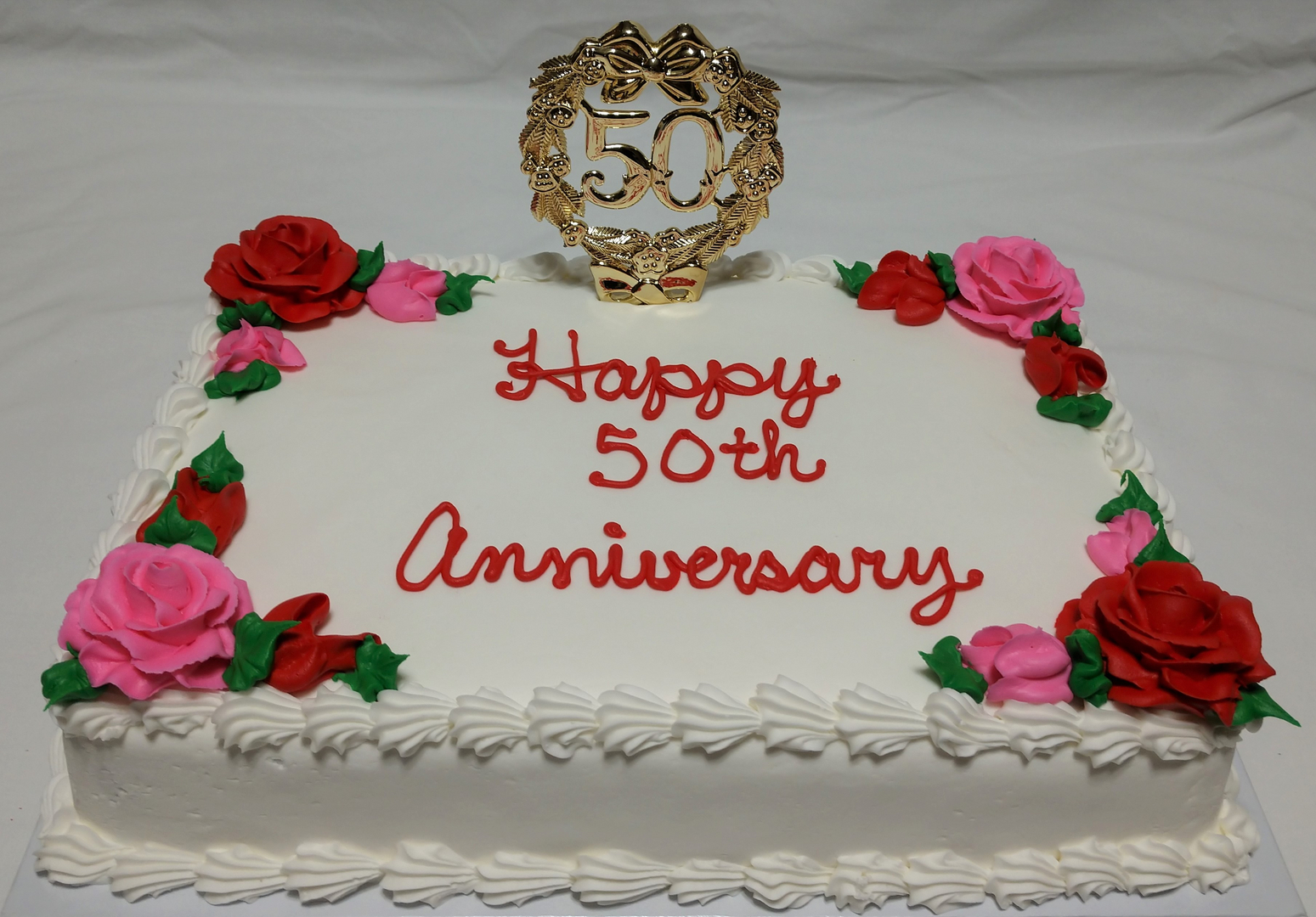 Custom made cakes and cookies in West - Anniversary Cakes 1 Sheet cakes