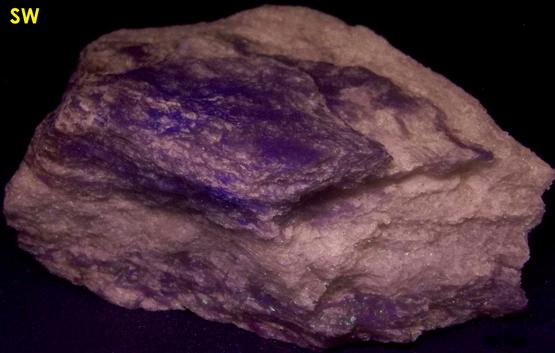 fluorescent and triboluminescent TREMOLITE - International Talc Company Mine No. 8 (Reynolds Mine), Talcville, St. Lawrence County, New York, USA