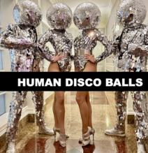 Human Disco Balls Heads