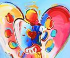 Peter Max Angel with Heart 26 x 21