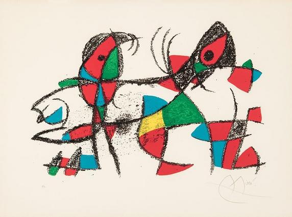 Joan Miro Plate X Lithographs II