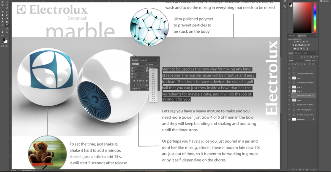 quantum theory industrial design concept calendar closeup