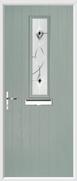 1 Square Composite Door fusion art glass