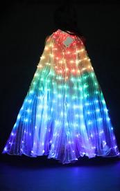 Children's Luminous Angel Butterfly Wings LED Luminescent Colour Cloak Children Dancers Stage Performance Belly Dancing Carnival Party Photo Prop