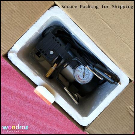 Single Cylinder Metal Air Compressor 12v in Pakistan Packaging Box