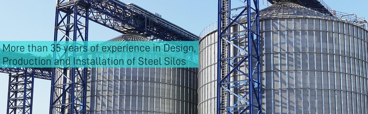 Hongdefa SILOS made of galvanized steel sheets.