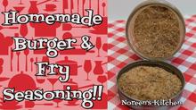Homemade Burger and Fry Seasoning Recipe, Noreen's Kitchen