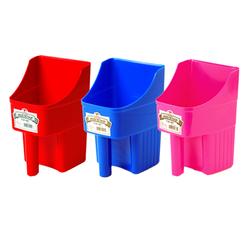 3 Quart Feed Scoops come in a variety of colors, Berry Blue, Blue, Green, Hot Pink, Lime Green and Black