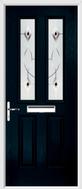 2 Panel 2 Square Composite Door fusion art glass