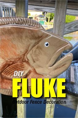 Fluke shaped outdoor fence decoration