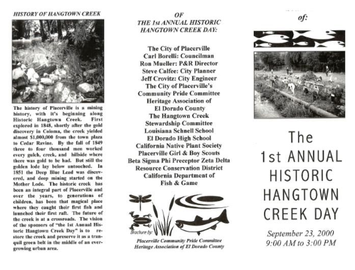 First Annual Hangtown Creek Day Placerville Community Pride Volunteers Archives Josette Johnson http://www.josettejohnson.com