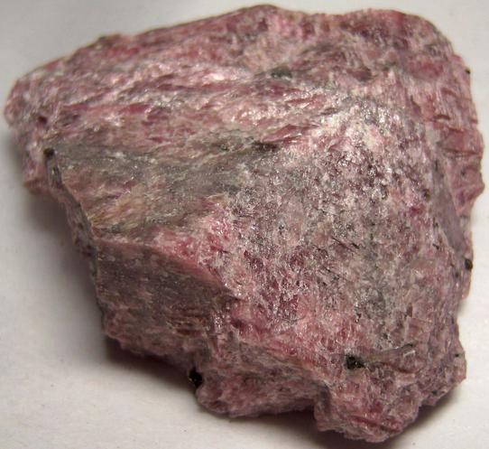 RHODONITE, fluorescent CALCITE, Gahnite, mica, fluorescent sphalerite, Sterling Mine, Sterling Hill, Ogdensburg, Franklin Mining District, Ogdensburg, Sussex County, New Jersey, USA