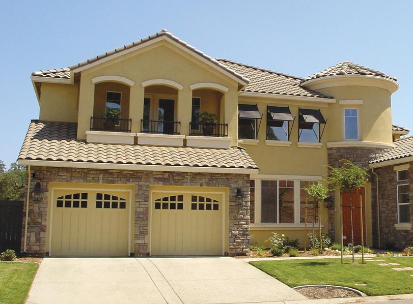 Beautiful house with new garage door
