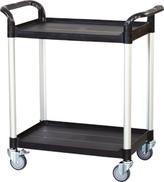 2 shelf plastic utility carts, 2 tier plastic utility carts