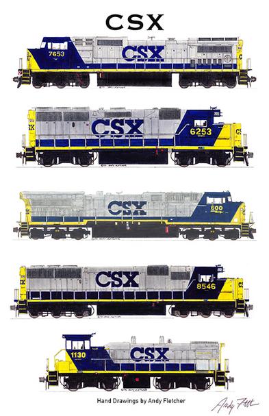 CSX Posters, Matted Prints, Magnets, etc.