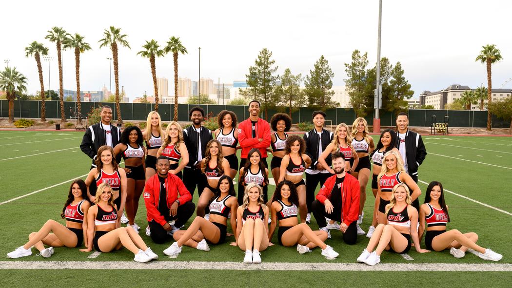 Team Spotlight Unlv Rebel Girls Custom Pom Uniforms A 1380