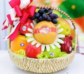 giỏ hoa quả sinh nhật, giỏ hoa quả chúc mừng