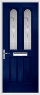 2 Panel 2 Arch Composite Door sandblast glass