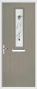 1 Square Composite Door fusion art glass